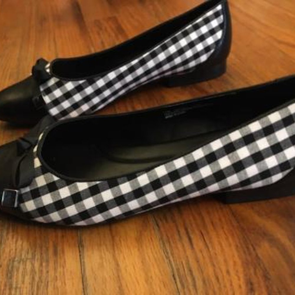 Aerosol cute gingham shoes never worn
